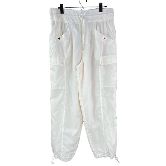 Athleta x Alicia Keys Windbreaker Cargo Parachute Pants Size 14 Utility - Picture 1 of 10
